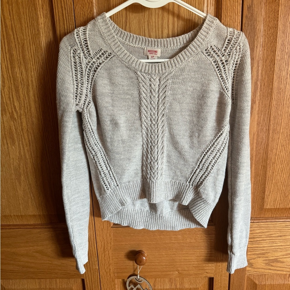 Grey Knit Sweater - Small